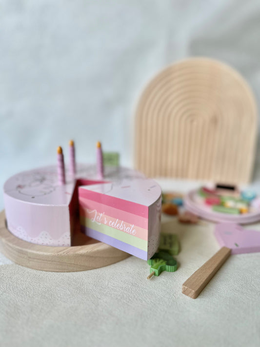 MAMA & ME Breastfeeding Wooden Toy Cake