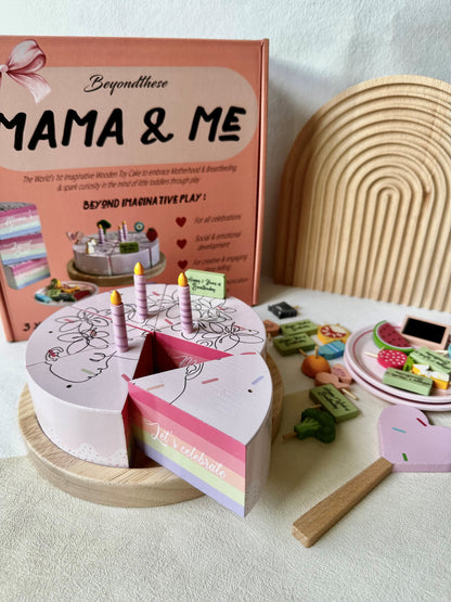 MAMA & ME Breastfeeding Wooden Toy Cake