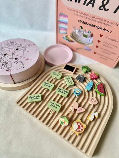 MAMA & ME Breastfeeding Wooden Toy Cake